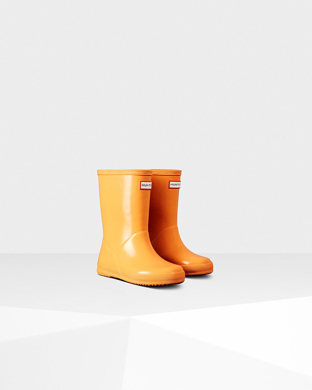 Kids Hunter Rain Boots Orange - Original First Classic Gloss - 0193458-JH